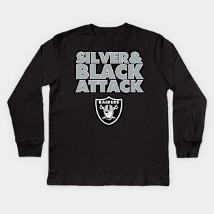 The Silver & Black Attack is Back! Kids Long Sleeve T-Shirt